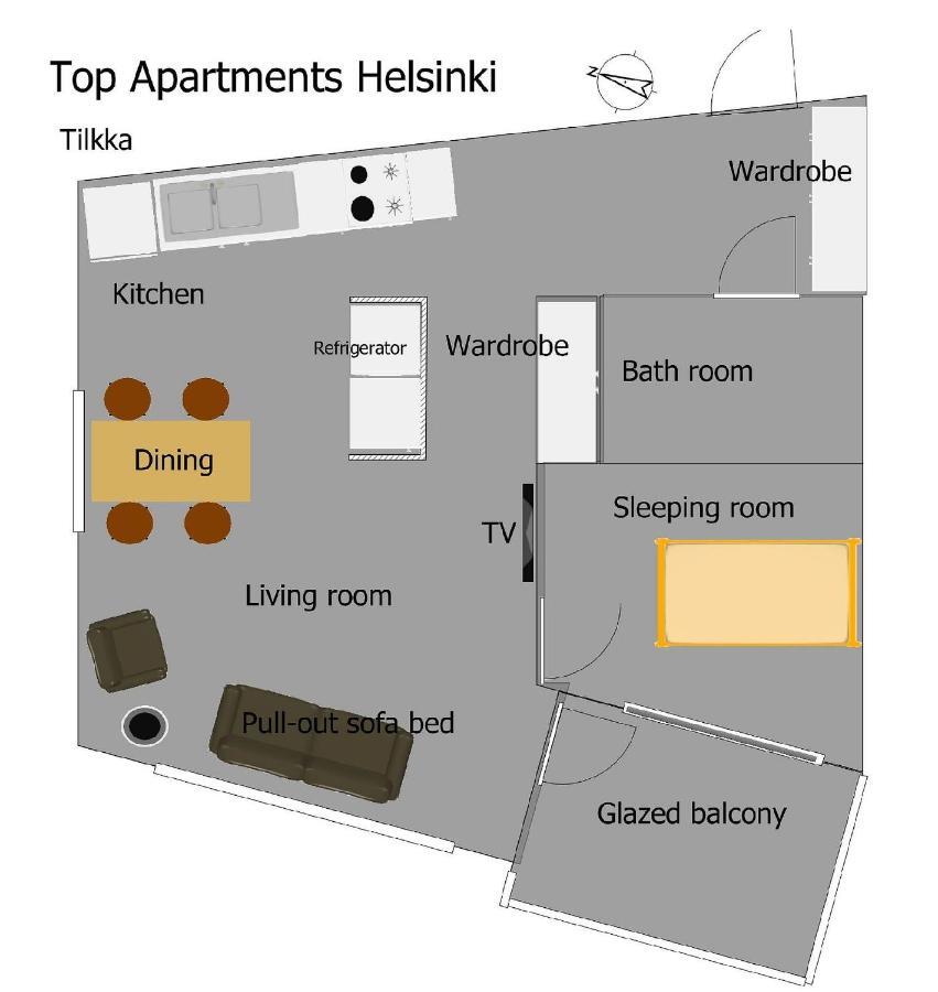 赫尔辛基蒂尔卡顶级公寓 外观 照片